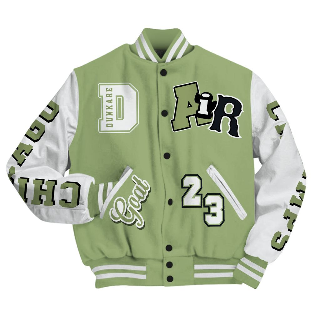 Varsity Jacket To Match Oil Green 4s - AIR Number 23 GOAT All Over Print