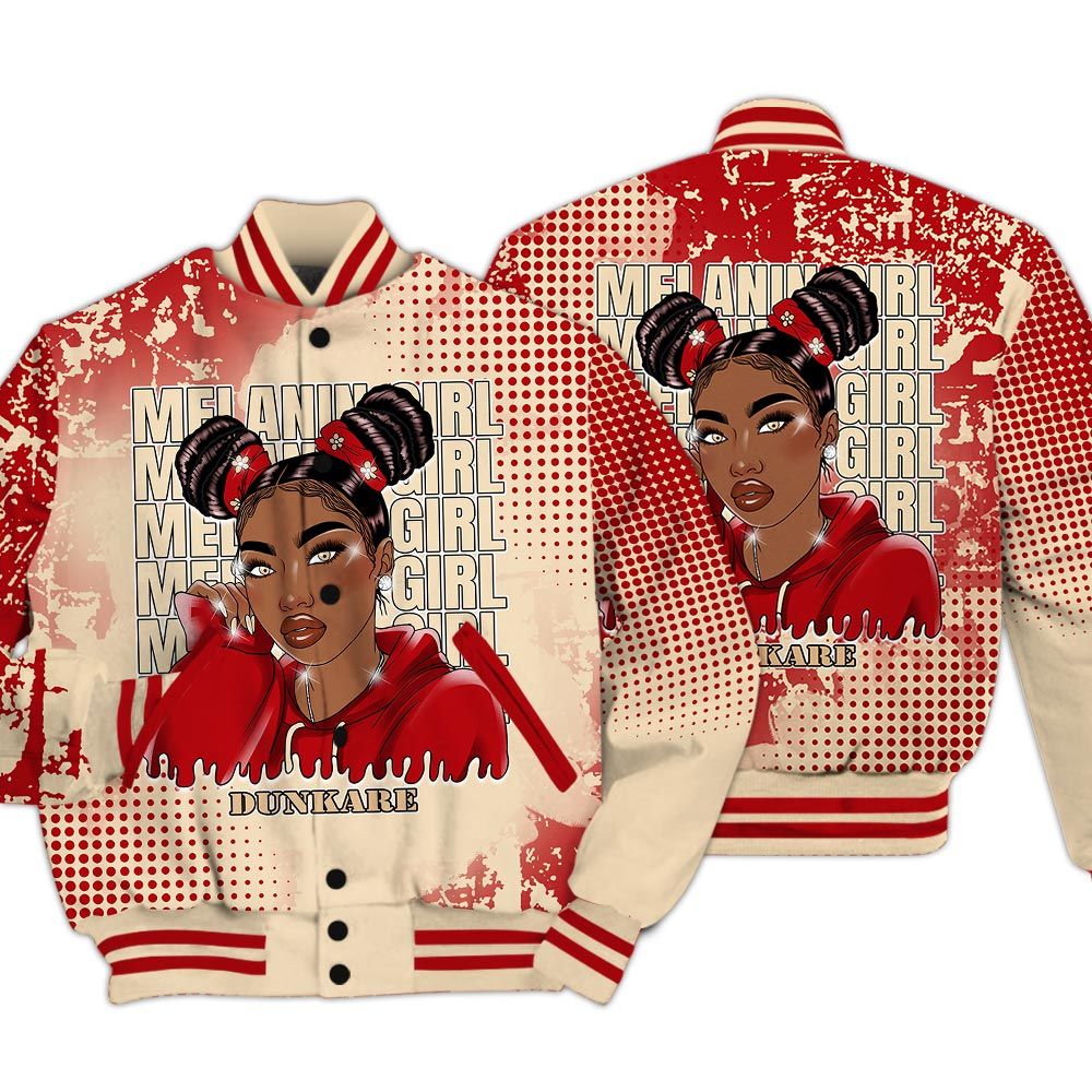 Varsity Jacket To Match Dunk Low Strawberry Waffle - Melaninn Unique Glitch Dot Varsity Jacket Unisex