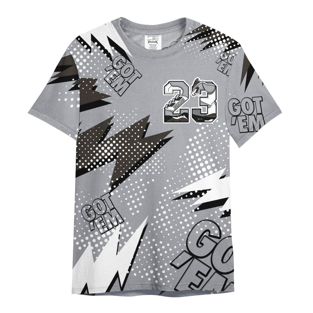 Shirt To Match Baroque Brown 12s - Custom Name Number 23 5s All Over Print