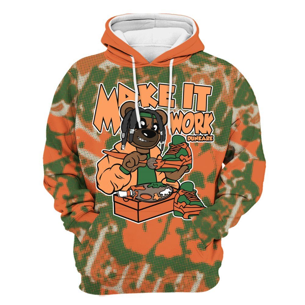 Hoodie To Match Low Miami 5s - Pull It Off Bear Street All Over Print