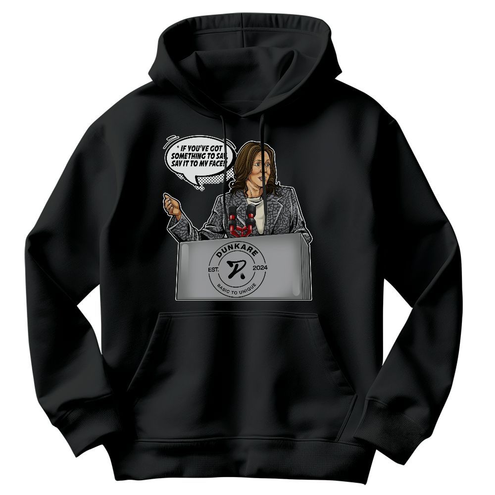 Sweatshirt To Match Cement Grey 3s - 'Say It To My Face' Graphic