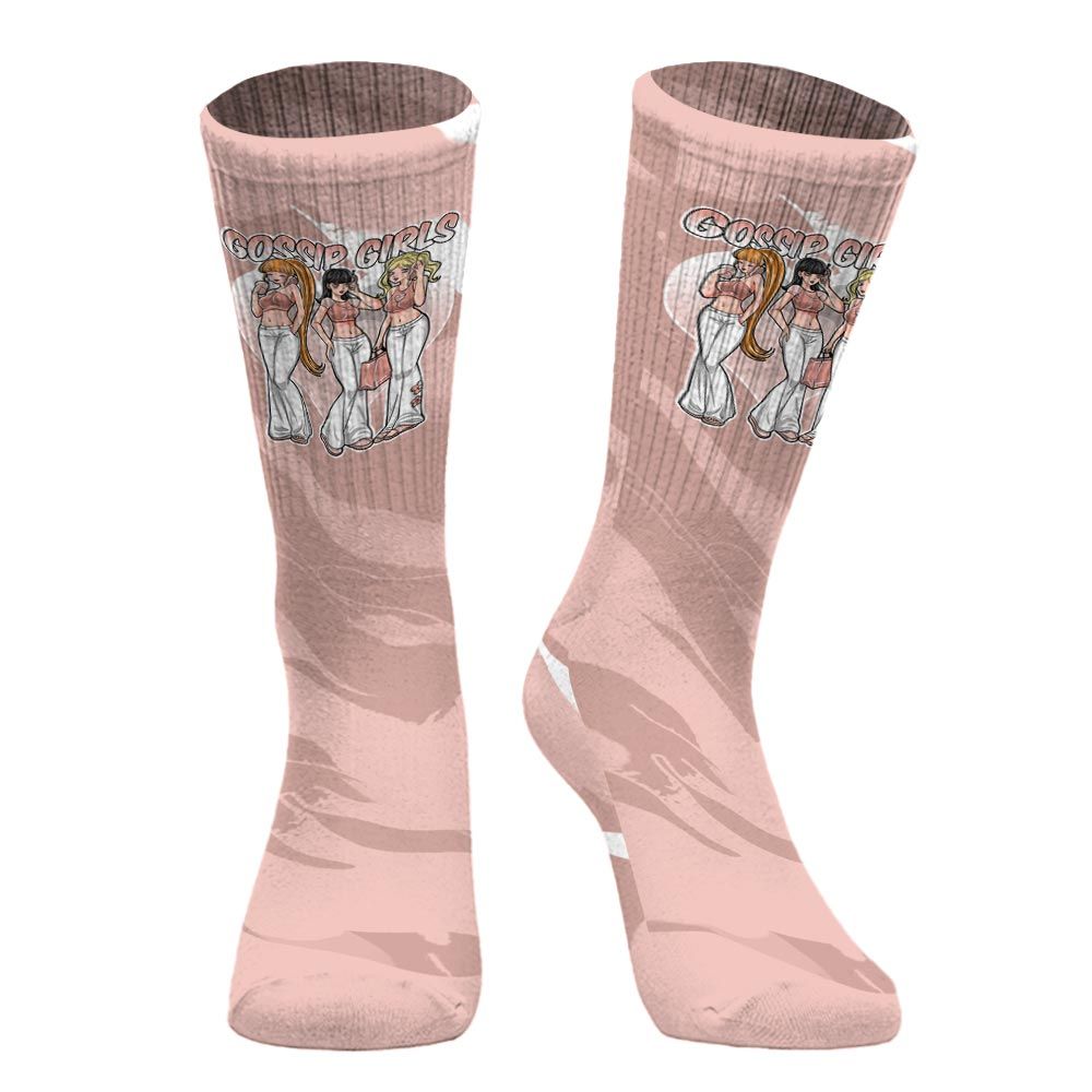 Sock To Match Low Legend Pink 11s - Gossip'Girls Colored