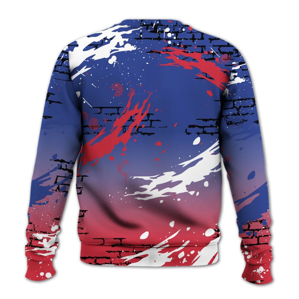 Sweatshirt To Match Air Griffey Max USA Red White Blue 1s - Values Of Loyalty Drip All Over Print