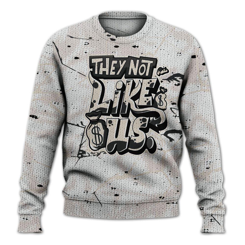 Knitted Sweater To Match Retro Reverse Metallic 5s - Dislike Us Graphic