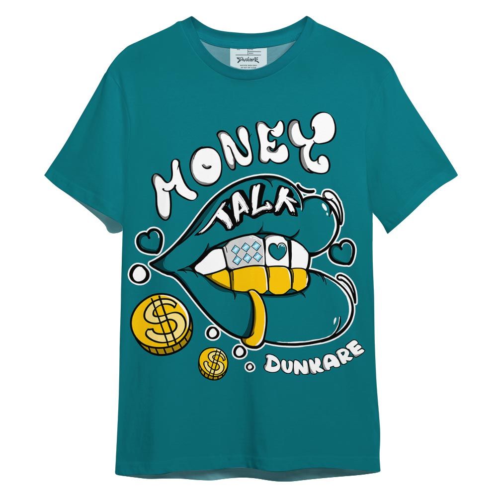 Shirt To Match Oxidized Green 4s - Lips Money Talk Shirt 3D Graphic Outfit 0705 LGH