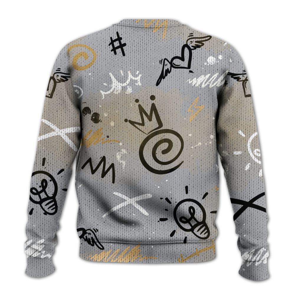 Sweater To Match Retro High OG Cool Grey 1s - Drip Been Di2ferent Graphic