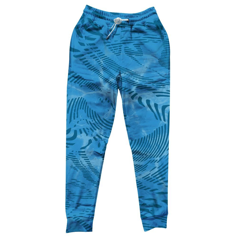 Sweatpant To Match Powder Blue 9s - Fume All Over Print