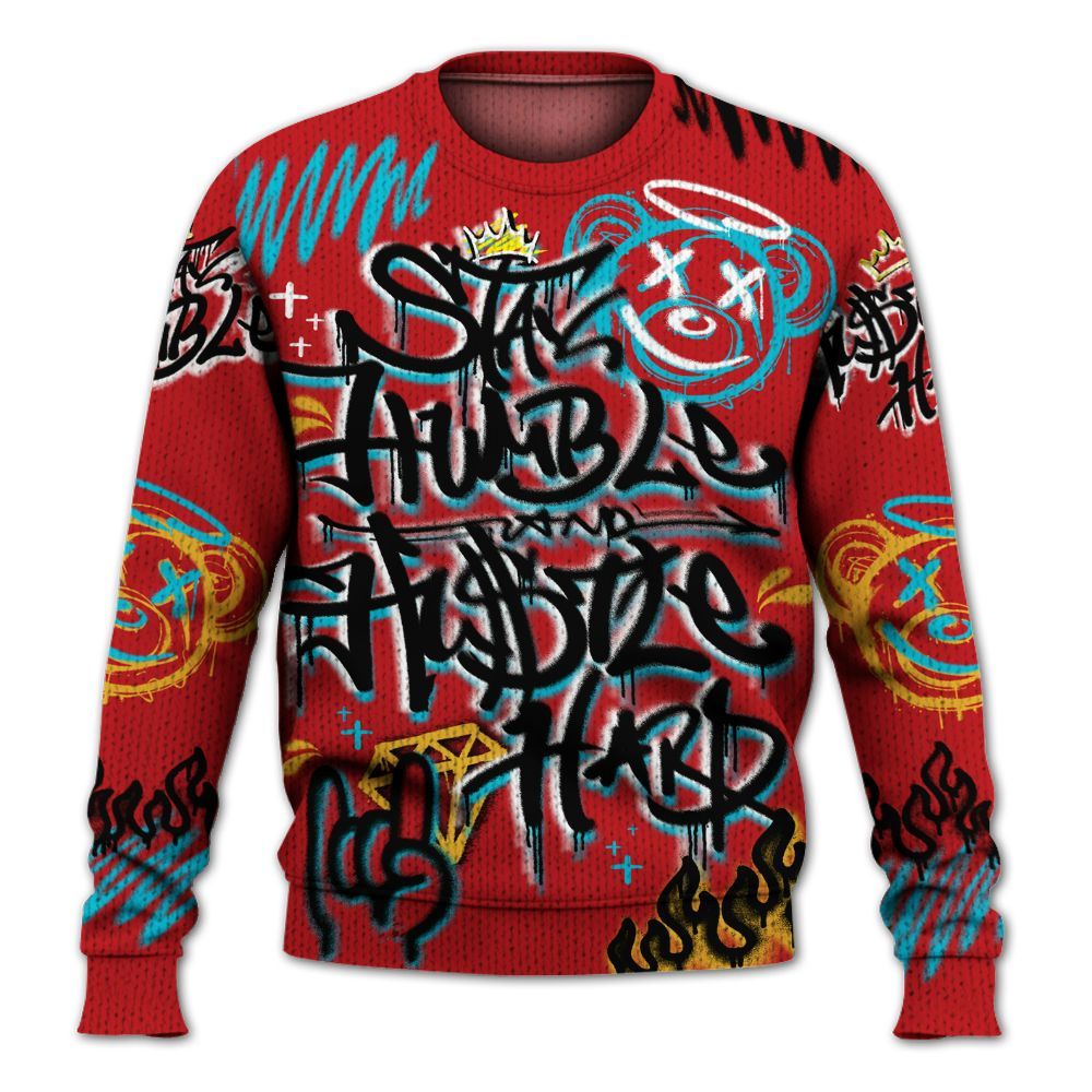 Knitted Sweater To Match Dunk Low Fruity Pebbles - Humble Drip Streetwear Graffity