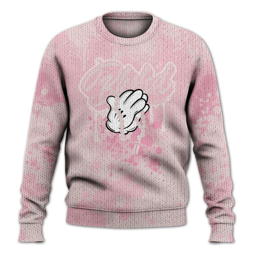 Knitted Sweater To Match Dunk Low KD 17 Aunt Pearl - God Blessed Ink Drip