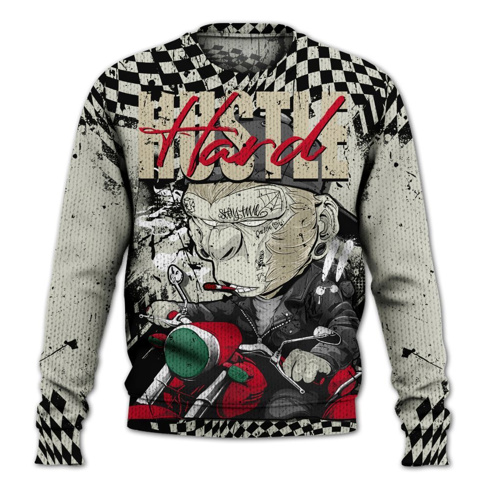 Knitted Sweater To Match El Grito 5s - Hustle Hard Monkey
