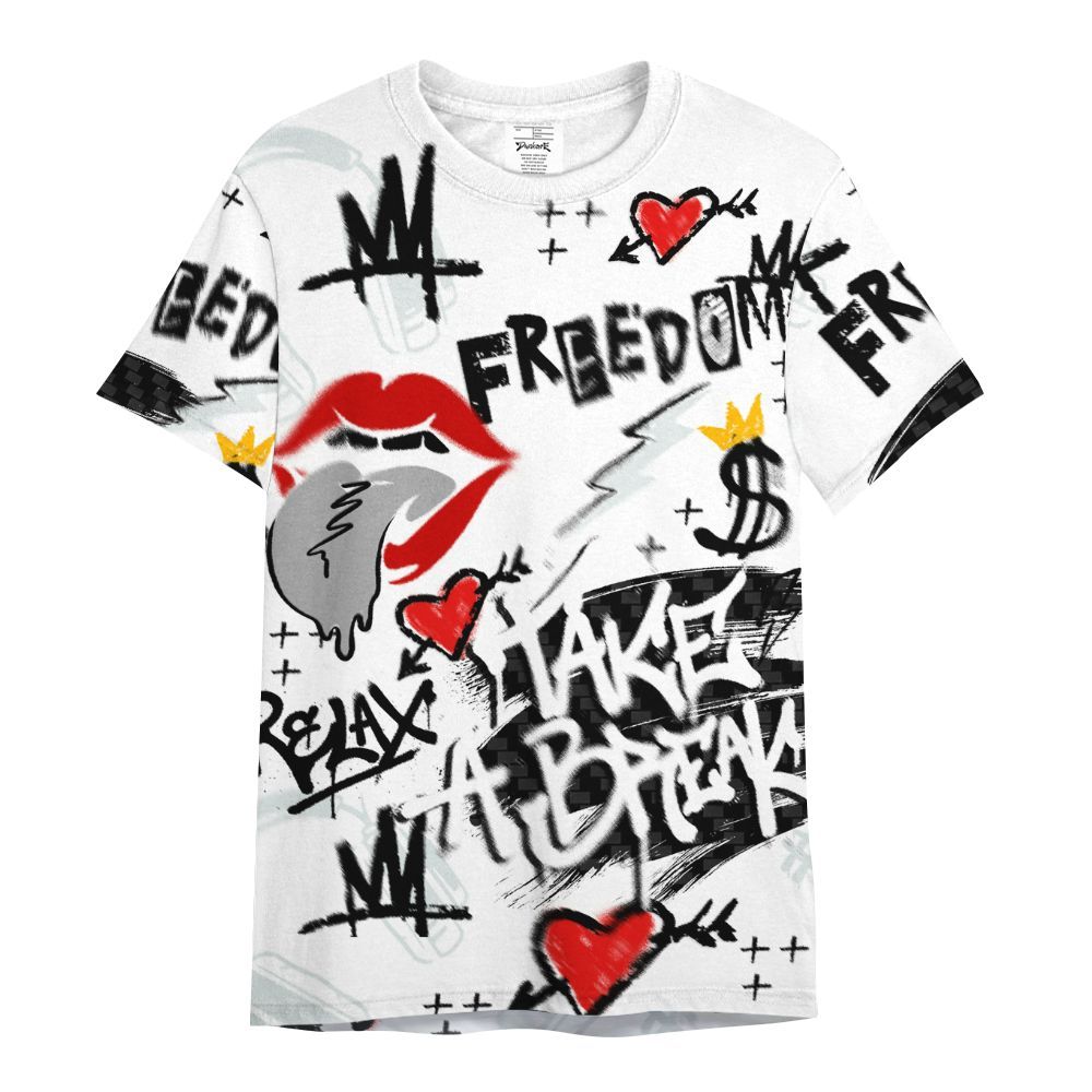 Shirt To Match Kobe 9 Elite Protro Halo - Take Break Freedom Graffiti Streetwear All Over Print