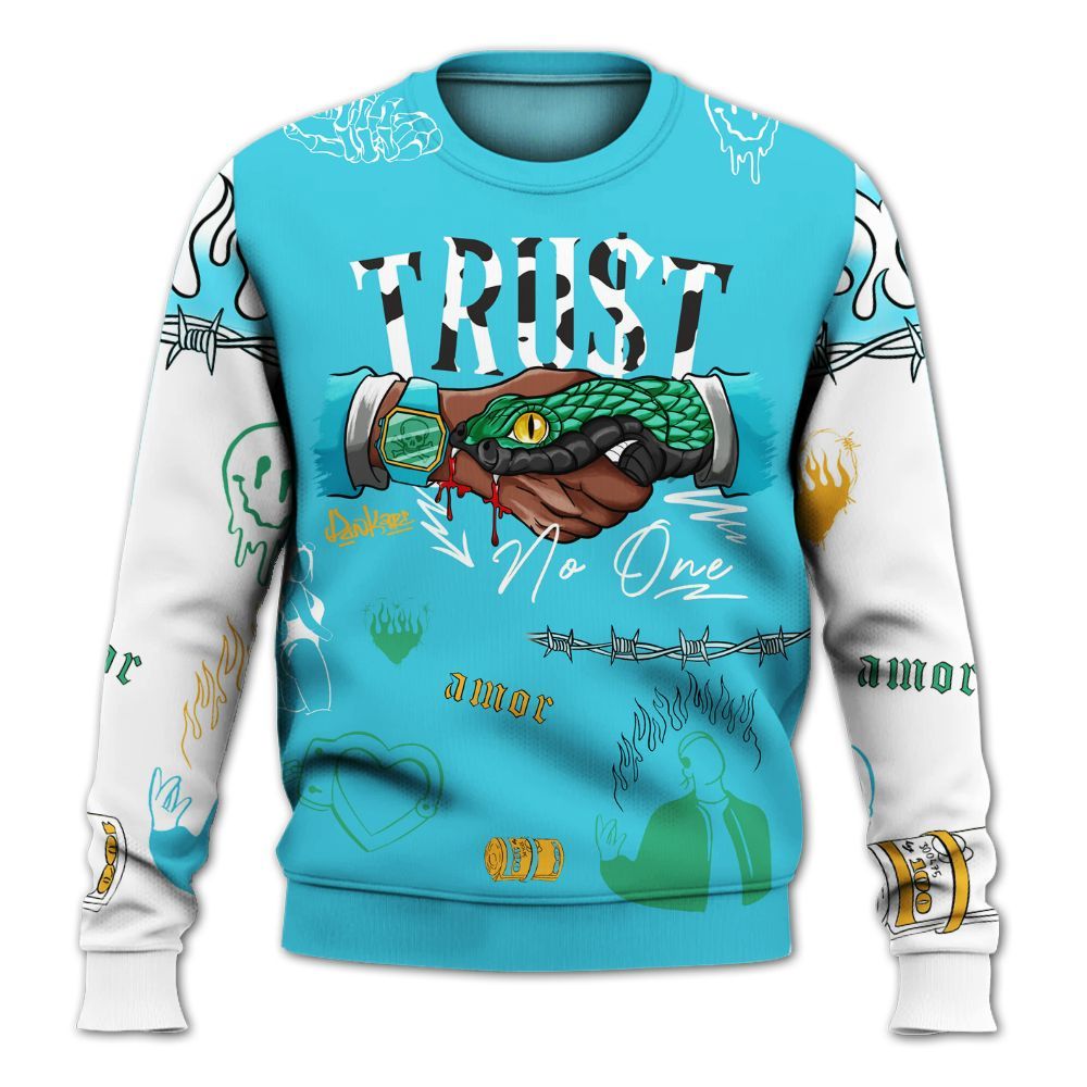 Sweatshirt To Match Dunk Chunky Dunky - Snake Trust No One All Over Print