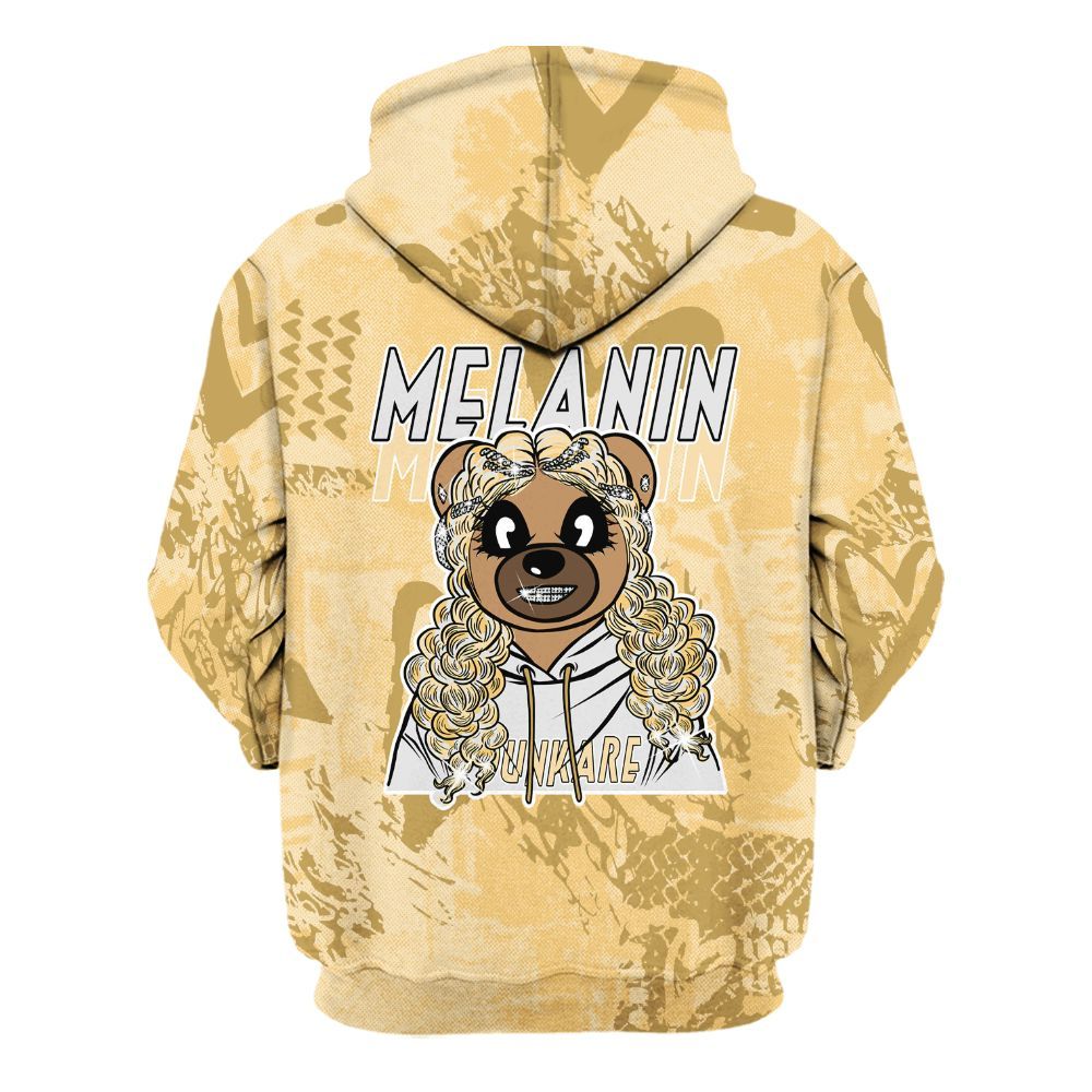 Hoodie To Match Pearl 6s - Pigments Bear Heart Grunge All Over Print