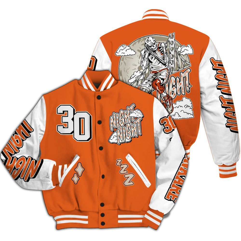 Varsity Jacket To Match High OG Starfish 1s - Seeya Skeleton All Over Print