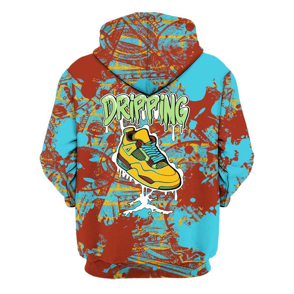 Hoodie To Match SB Dunk Di'Orr Greenwood - Dripping Shoe 4S Graphic Street Art All Over Print