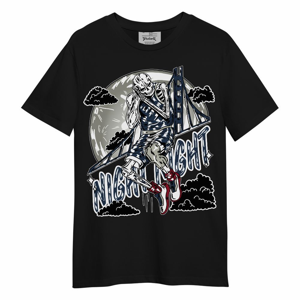 Shirt To Match Navy Blue 2024 6s - Seeya Skeleton Unisex Shirt