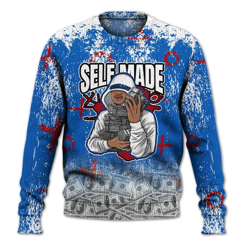 Knitted Sweater To Match Kobe 6 Game Royal - Selfmade Unique Grunge