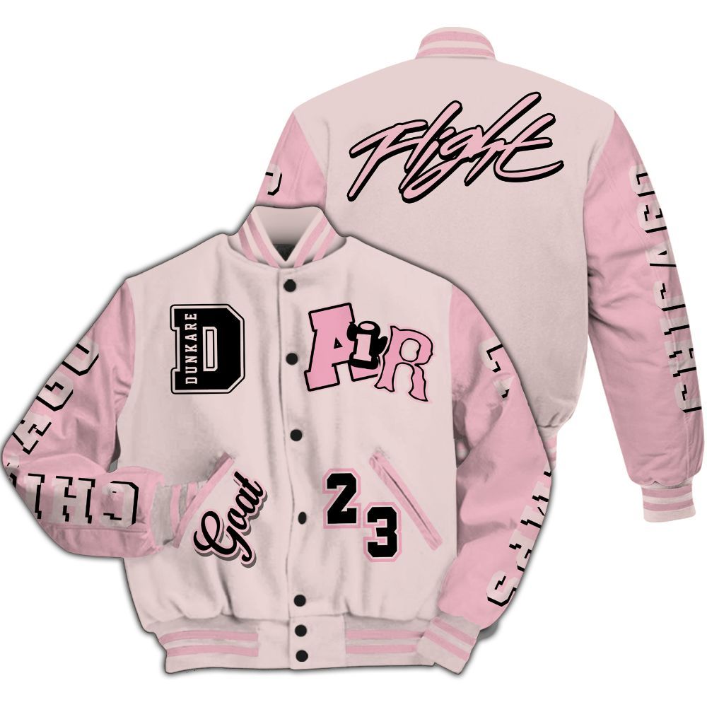 Varsity Jacket To Match Dunk Low KD 17 Aunt Pearl - AIR Number 23 GOAT All Over Print