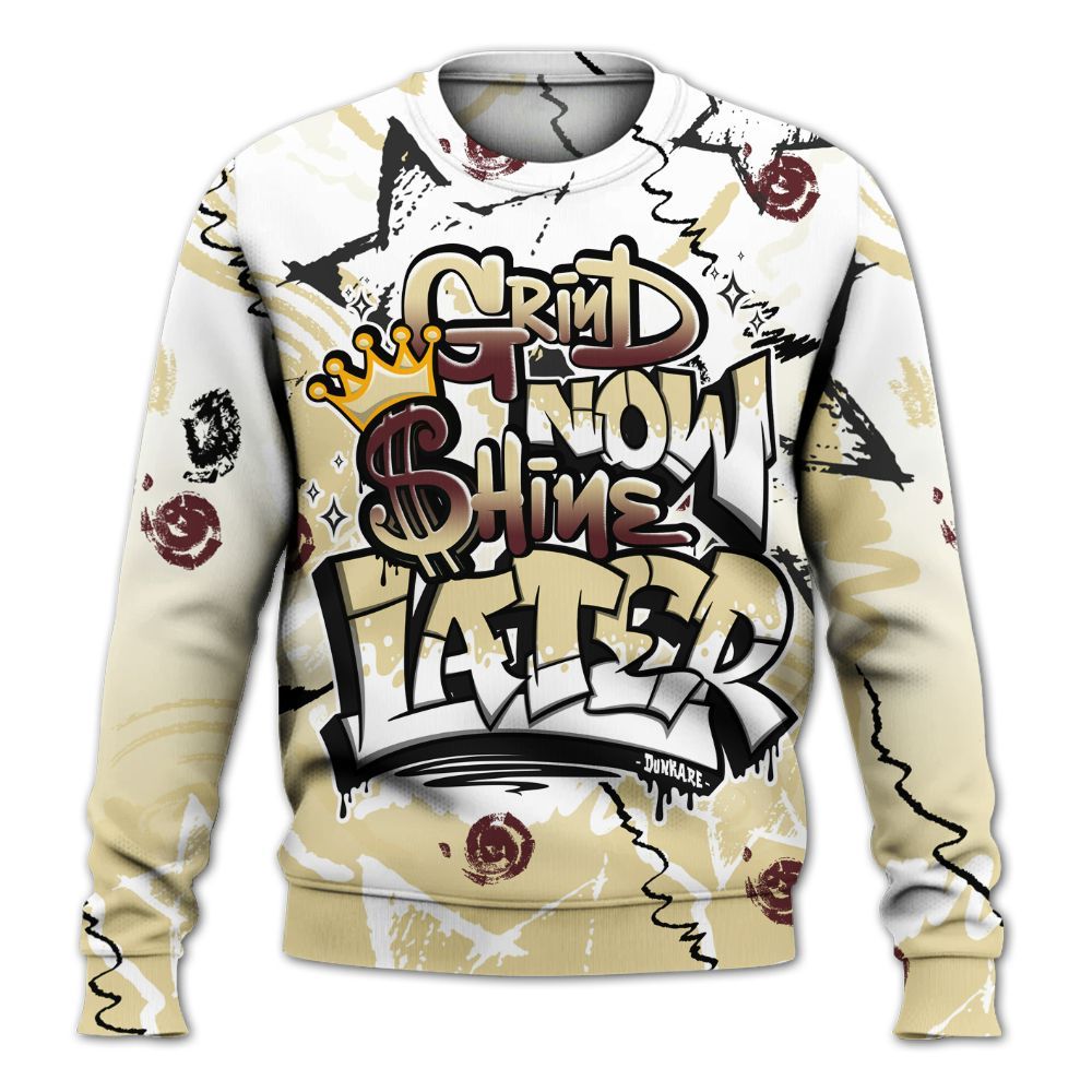 Sweatshirt To Match Women Phantom 12s - Grind Shine Later Drip All Over Print
