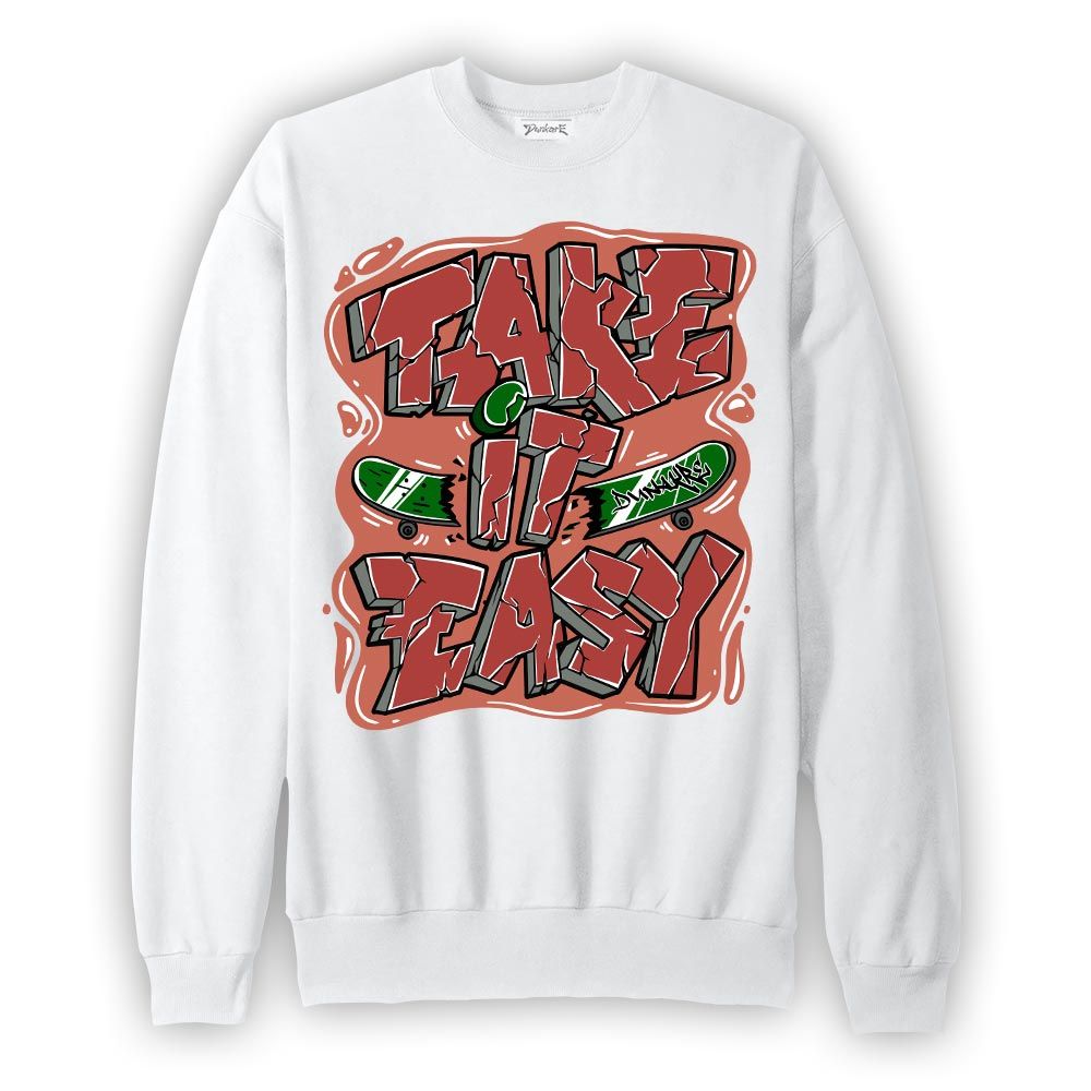 Sweatshirt To match Dune Red 13s Sweatshirt - Take It Easy Graffiti Graphic