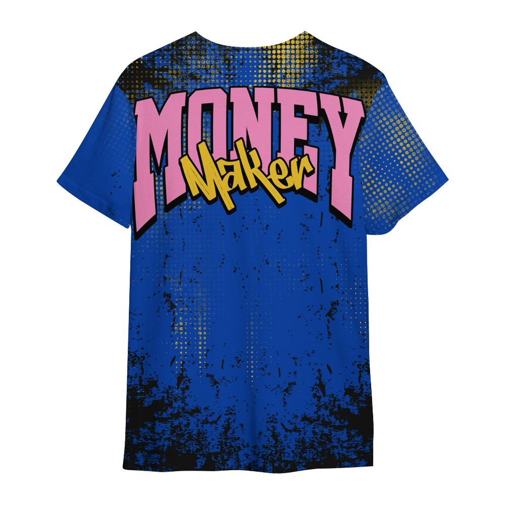 Shirt To Match Brazil Racer Blue Yellow 3s - Move In Silence Money Street Retro All Over Print