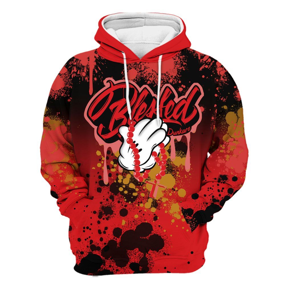 Hoodie To Match Scoot Zeros Retro Portland - God Blessed Ink Drip All Over Print