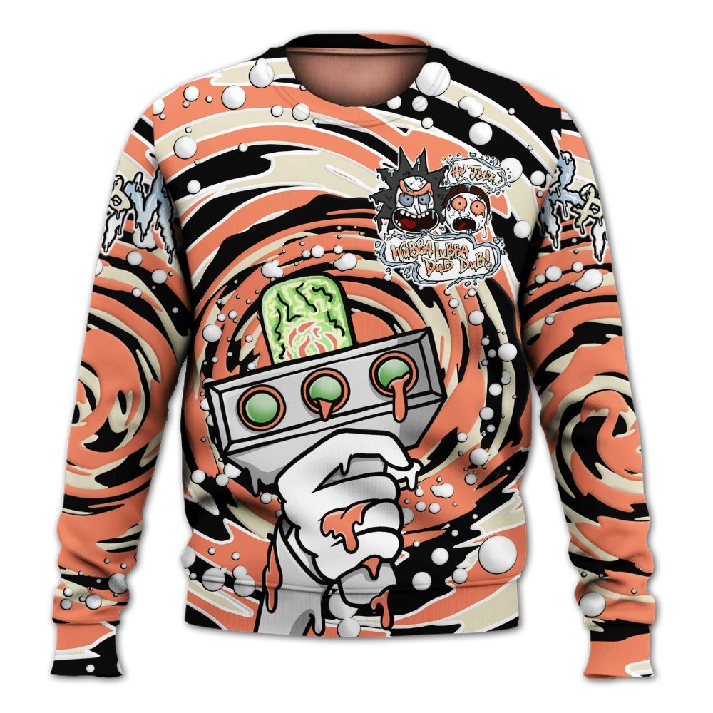 Sweatshirt To Match DJ Khaled Crimson Bliss 5s - Wubba Rick Drip All Over Print