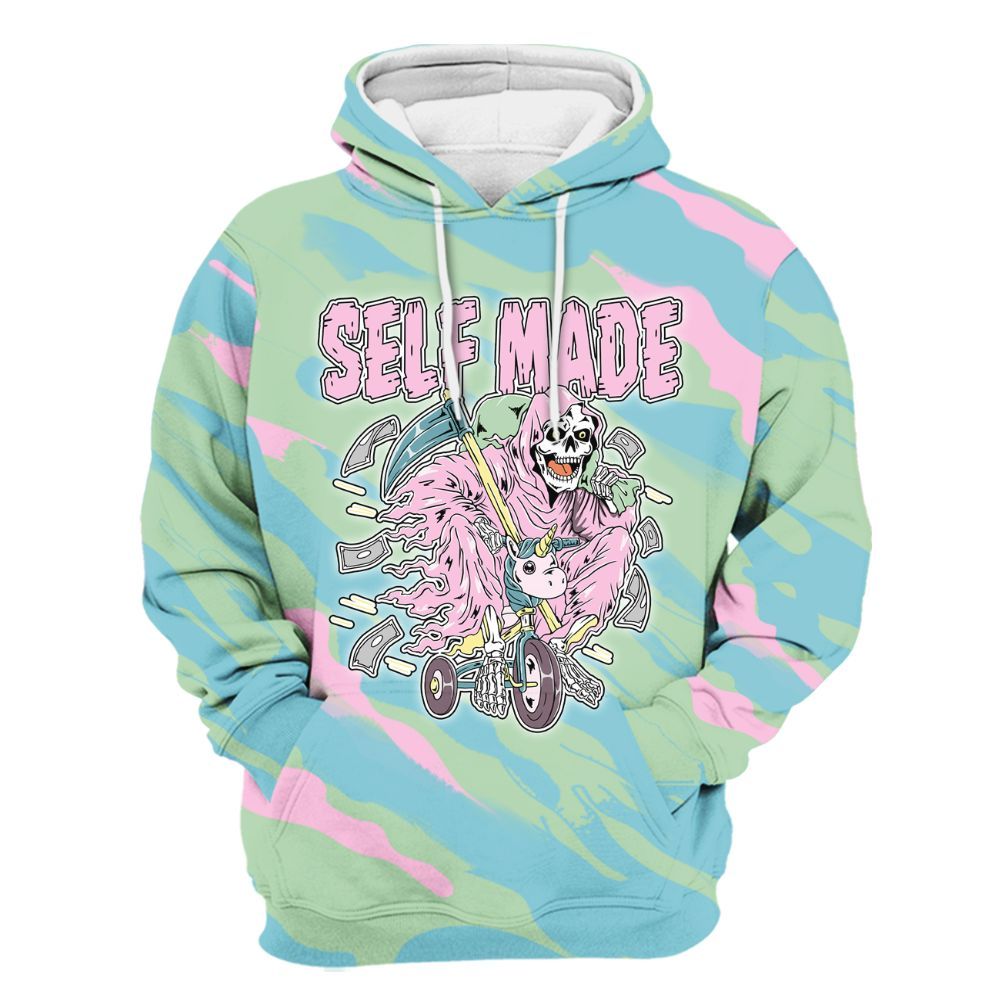 Hoodie To Match SB Dunk Low Visty - Self Make Skeleton Colored All Over Print