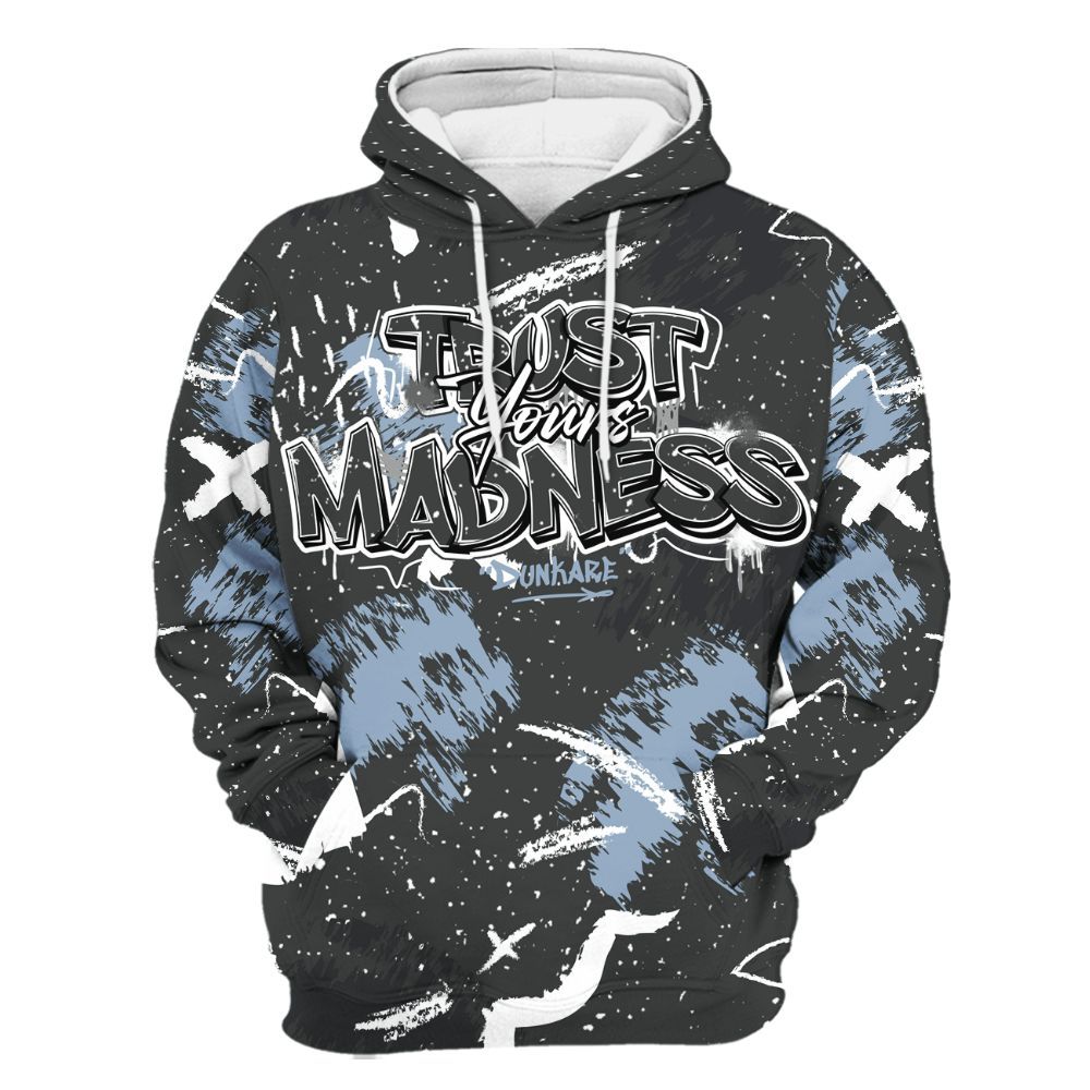 Hoodie To Match Reverse Black White 6s - Trust Your Madness Retro All Over Print