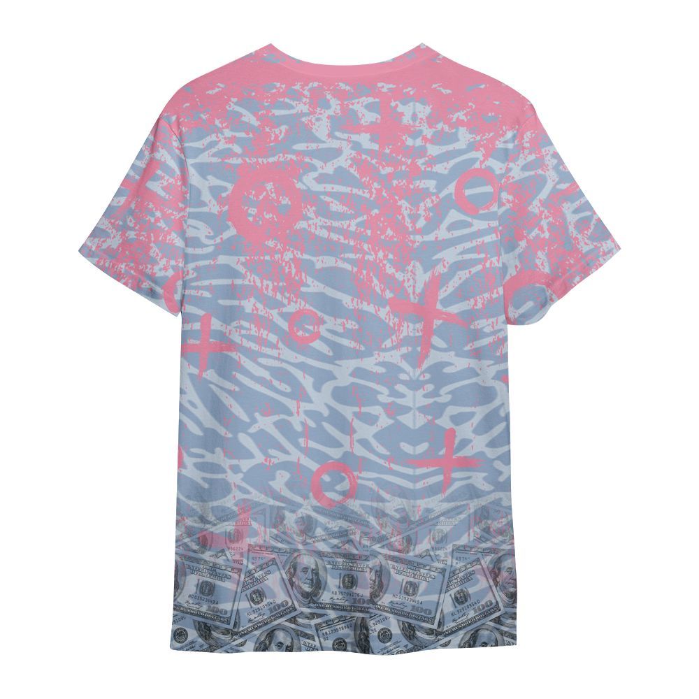 Shirt To Match Denim Pink Glow 3s - Selfmade Unique Grunge All Over Print