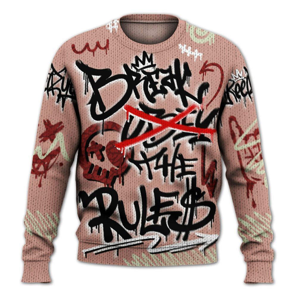 Knitted Sweater To Match Valentines Day 3s - Break Rules Streetwear