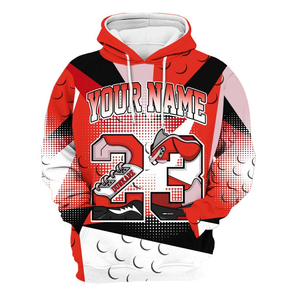 Hoodie To Match Air Force 1 Low GS Valentine's Day - Poly Custom Name Number 23 5s All Over Print