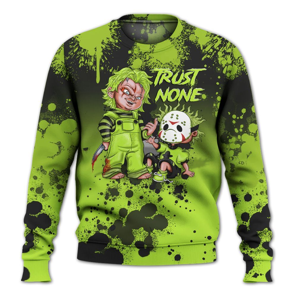 Sweatshirt To Match Air Force 1 Low Dance Volt - Trust No One Scary All Over Print