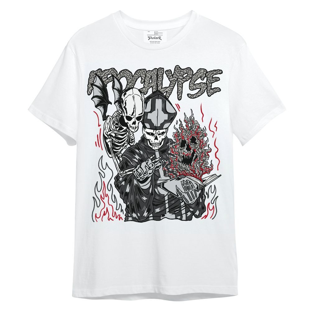 Shirt To Match Black Cement 3s - Apocalypse Skeleton Unisex Shirt