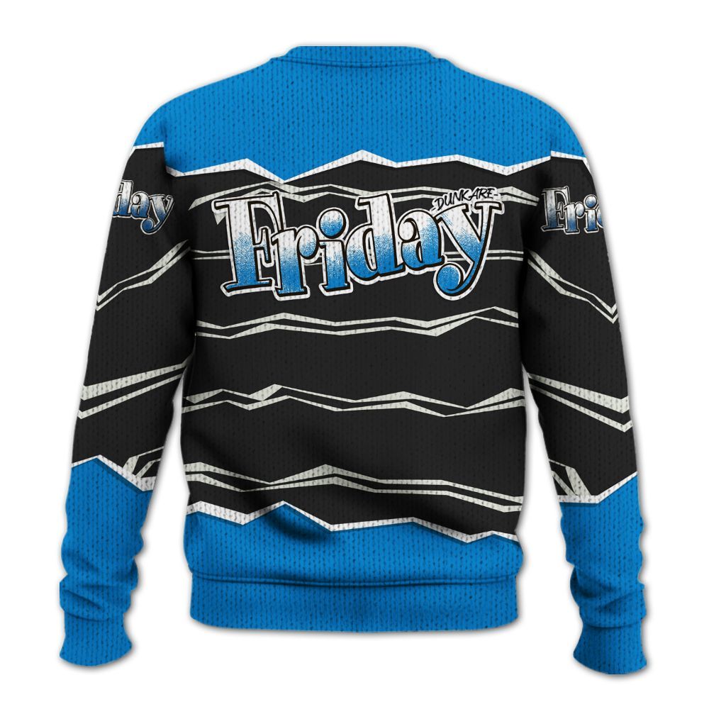 Sweater To Match High OG FragmentxULA White Black 1s - Friday Movie 90s TV Graphic