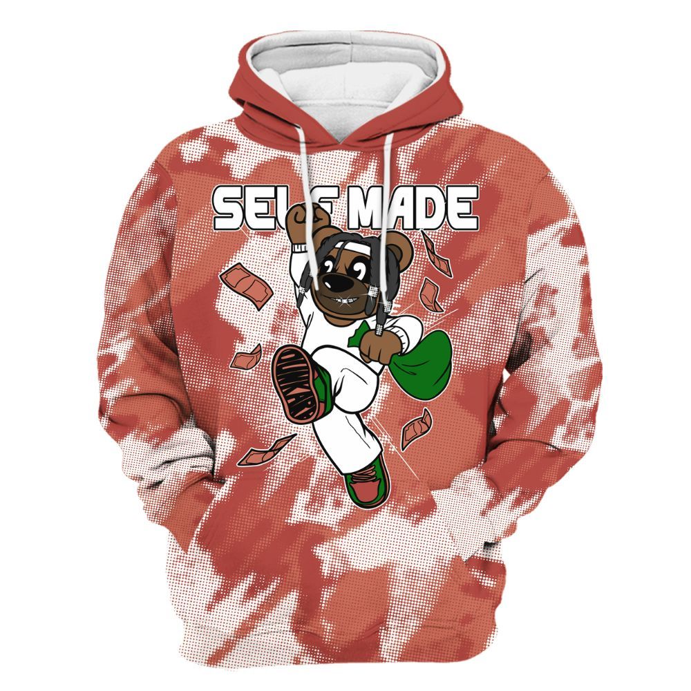 Hoodie To Match Dune Red 13s - Autonomous Bear Abstract Halftone All Over Print