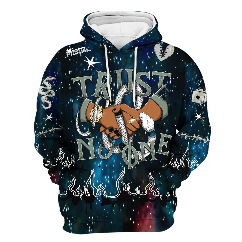 Hoodie To Match Air Foamposite One Galaxy - Trust No One Snake-Bite Doodle Crayon All Over Print