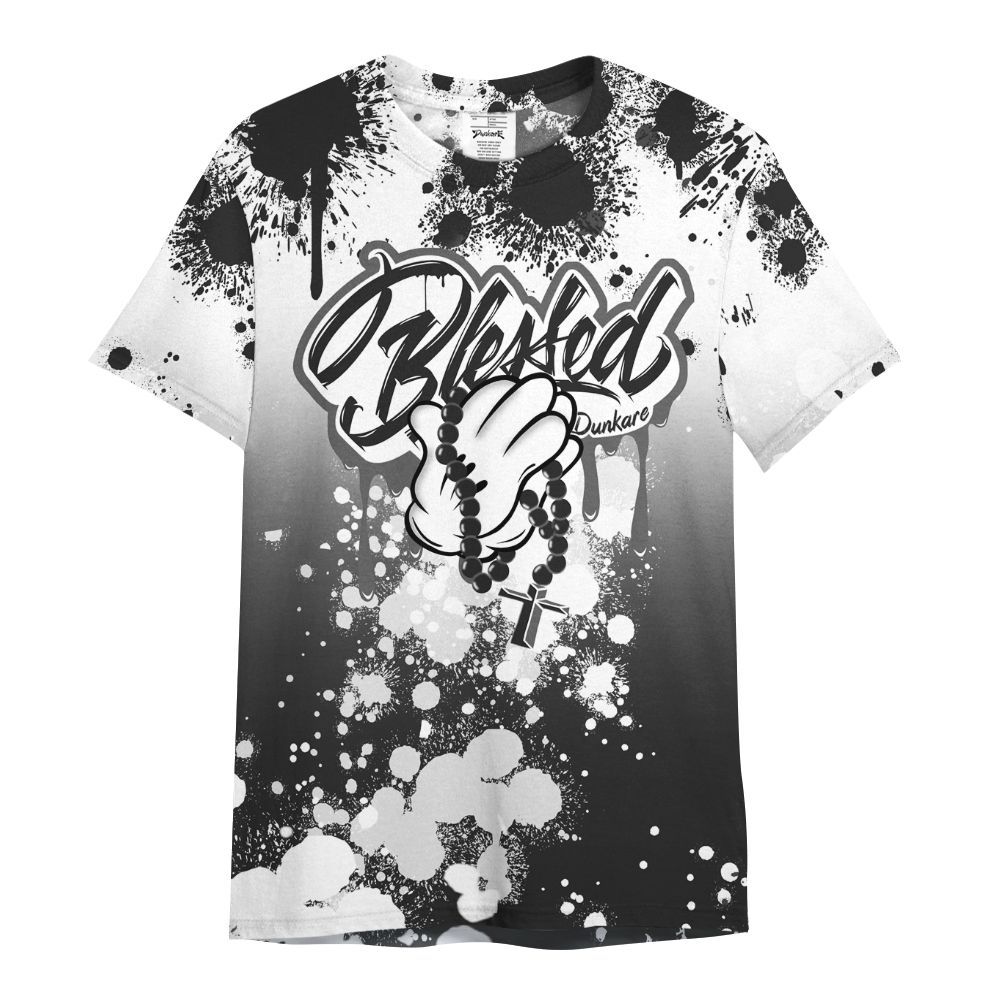 Shirt To Match Black Cat NET 4s - God Blessed Ink Drip All Over Print