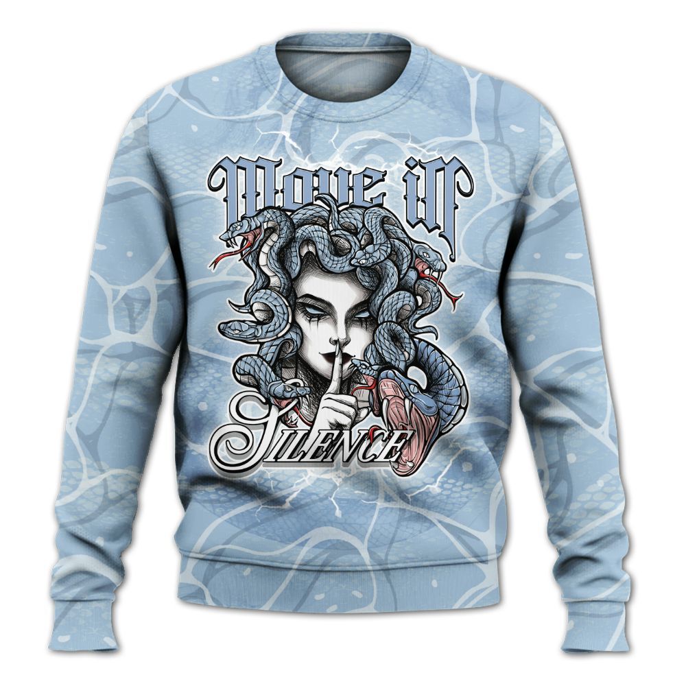 Sweatshirt To Match Forget Me Not 4s - Girl Move In Silence All Over Print