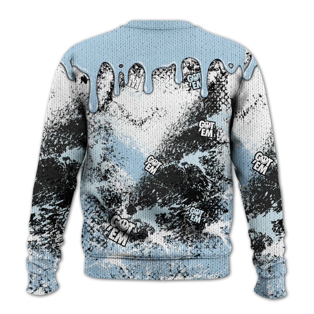 Sweater To Match Foamposite One Psychic Blue - Dripping 23 Drip Graphic