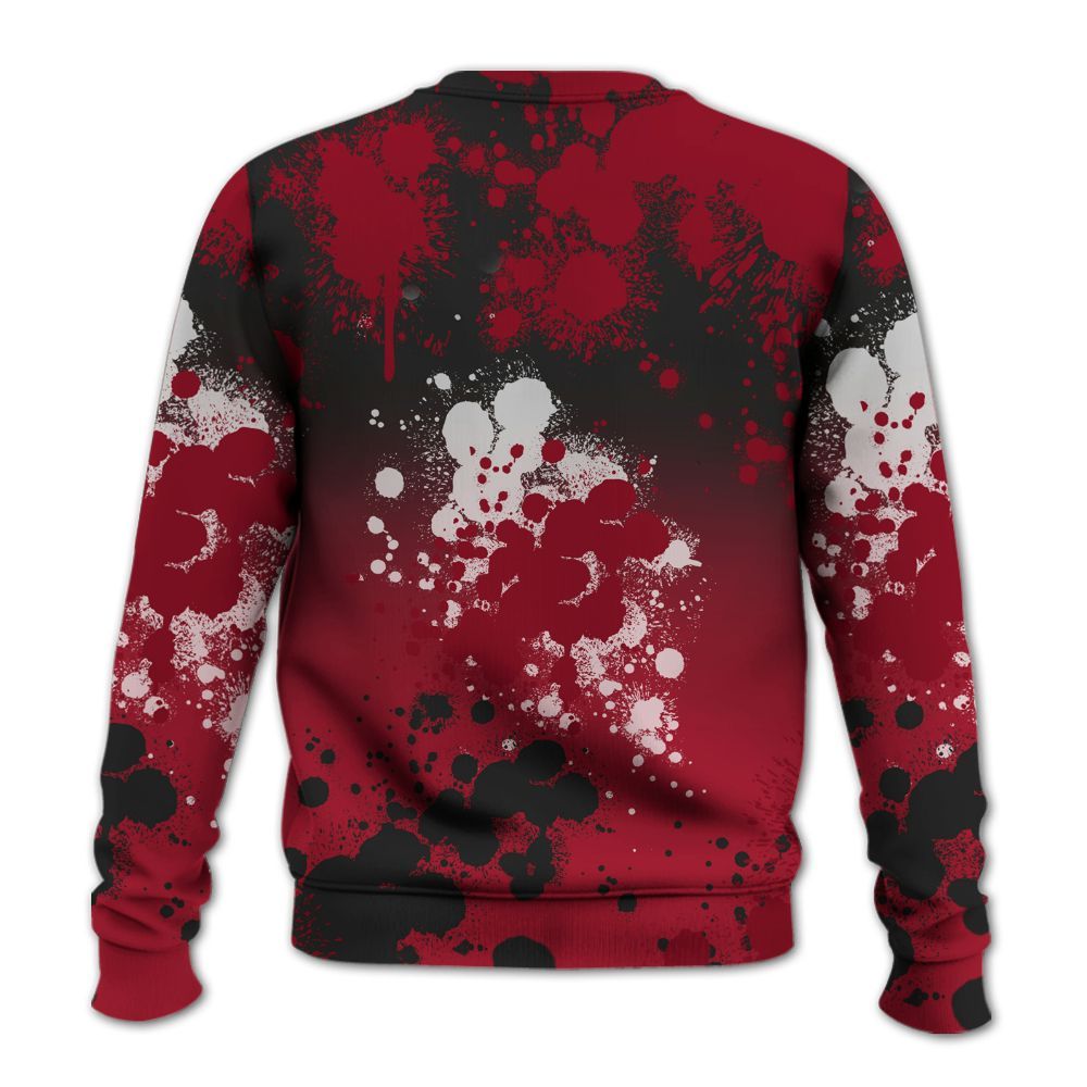 Sweatshirt To Match High OG Black Toe Reimagined 1s - God Blessed Ink Drip All Over Print