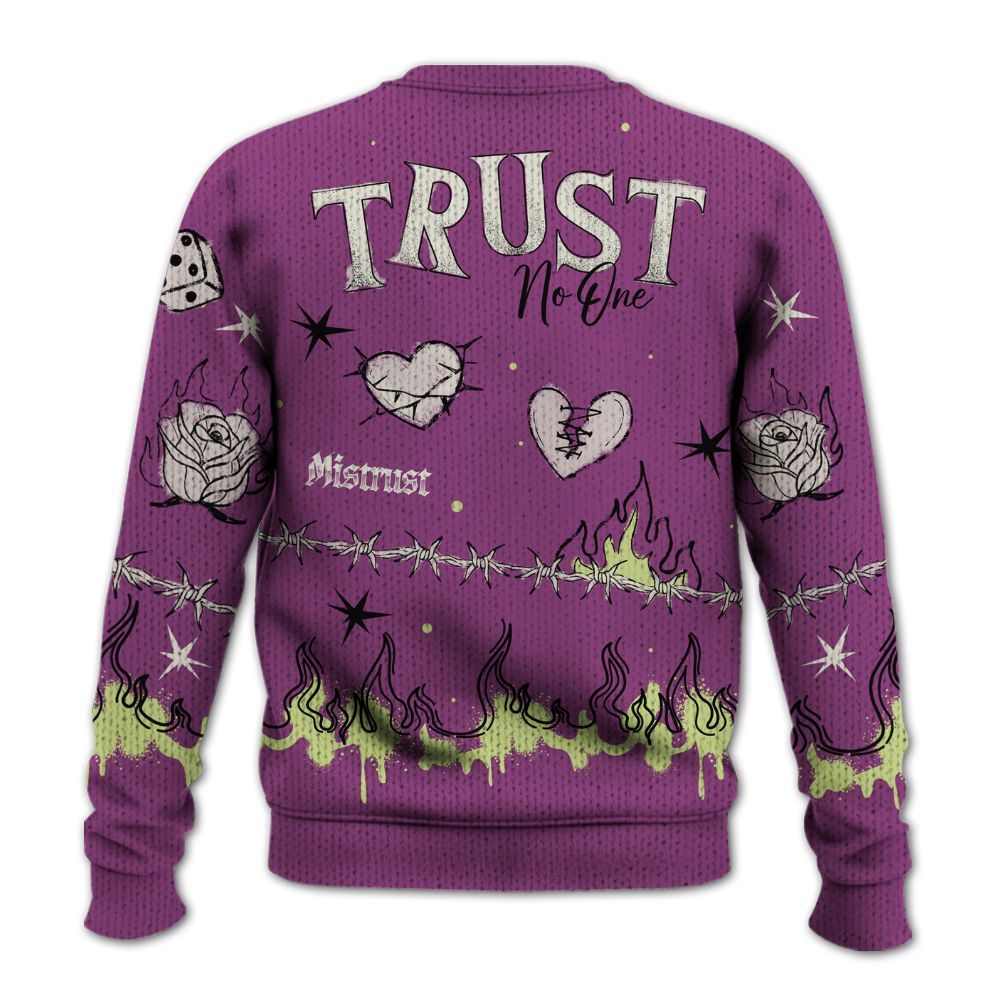 Knitted Sweater To Match Ja 2 Staregazer - Trust No One Snake-Bite Doodle Crayon