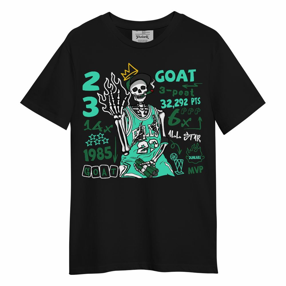 Shirt To Match Black Green Glow 3s - Number 23 G.0.A.T Streetwear Unisex Shirt