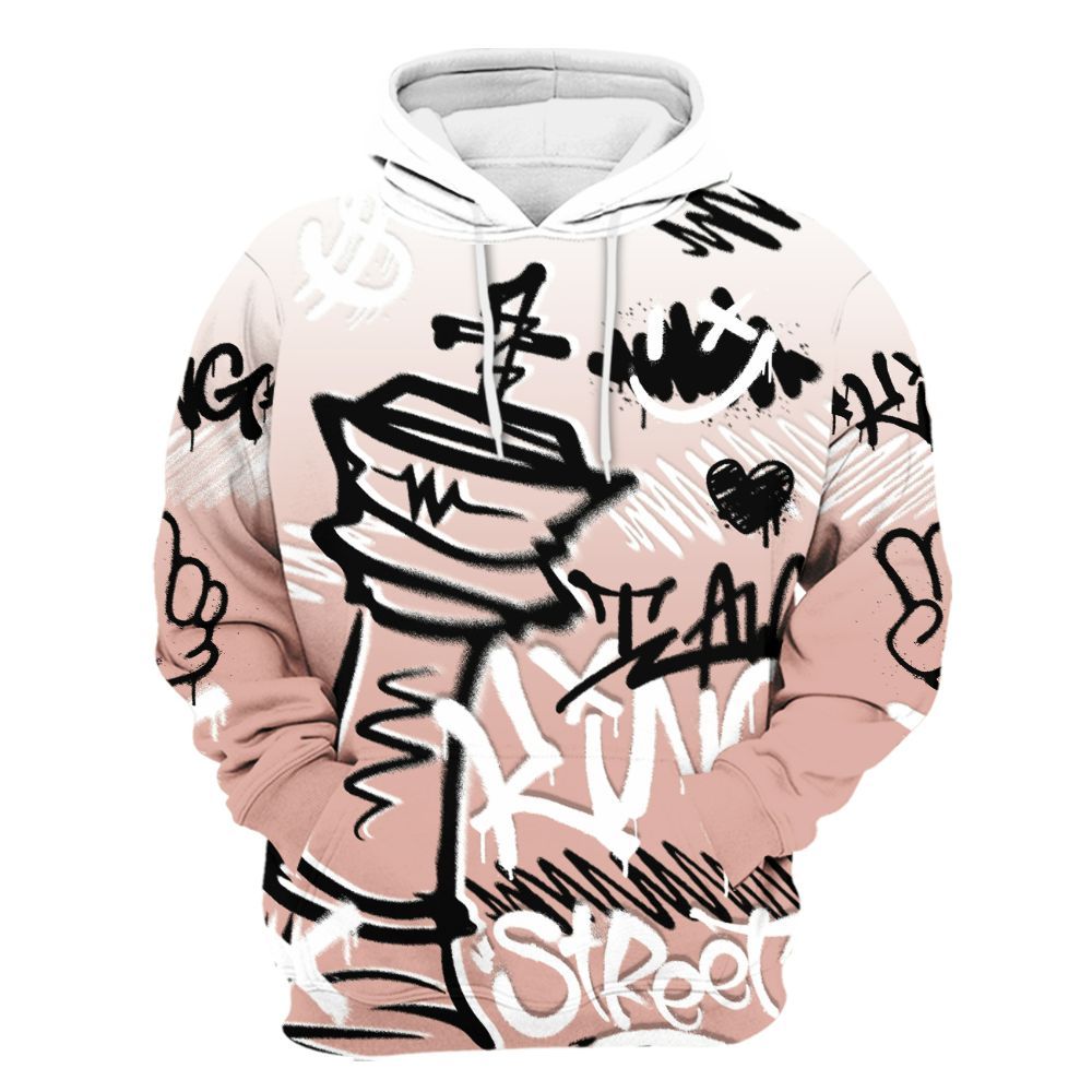 Hoodie To Match Dunk Low Pink Velvet - Street King Chess Streetwear All Over Print