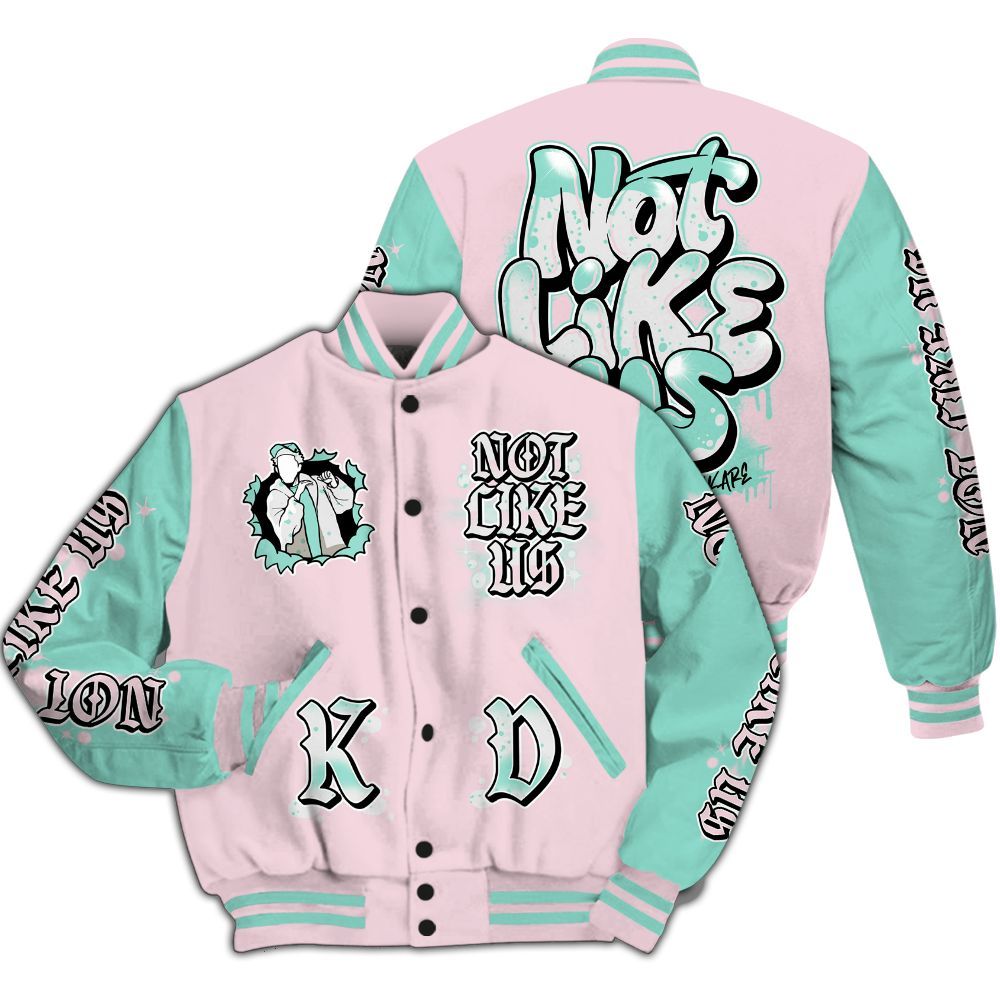 Varsity Jacket To Match Retro Easter 5s - None Like Us Graphic All Over Print