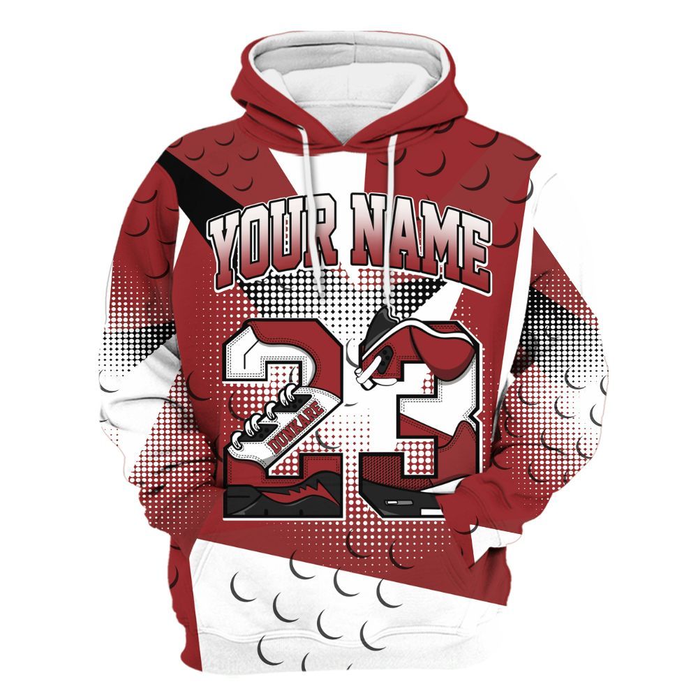 Hoodie To Match Alternate Flu Game 12s - Poly Custom Name Number 23 5s All Over Print
