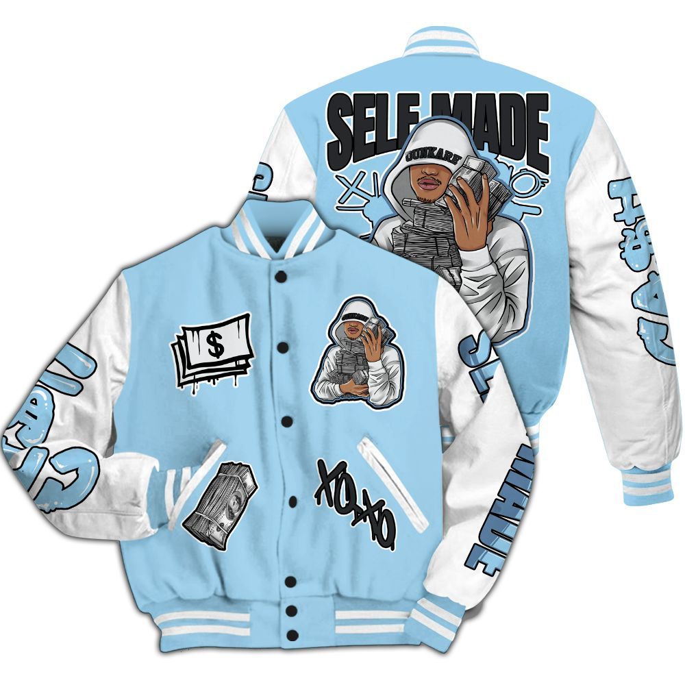 Varsity Jacket To Match Legend Blue 11s - Selfmade Unique All Over Print