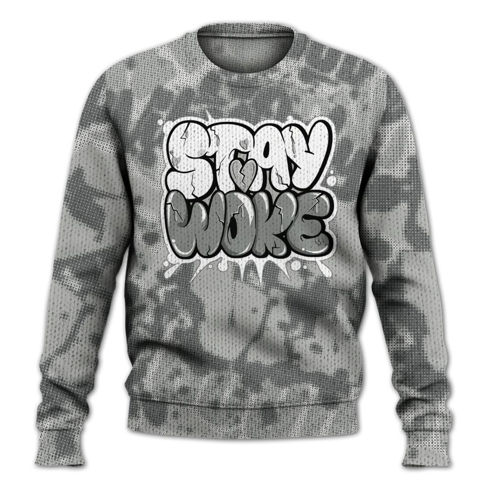 Knitted Sweater To Match Paris Cement Grey 4s - Stay And Woken Street