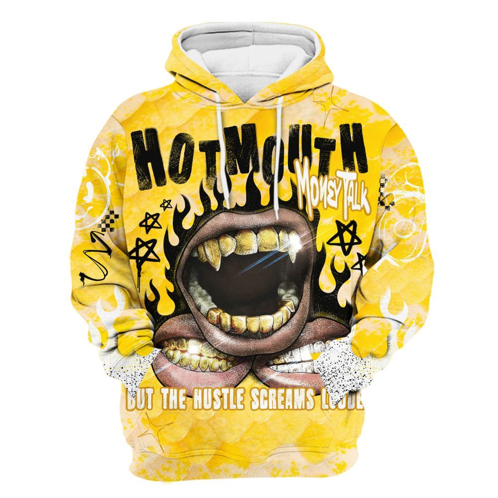 Hoodie To Match Low Yellow Python 11s - Mouth Burning Street Style All Over Print