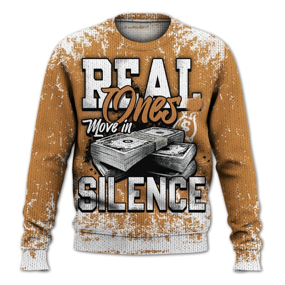 Knitted Sweater To Match Dunk Low Nature Wheat Suede - Move In Silence Money Street Retro